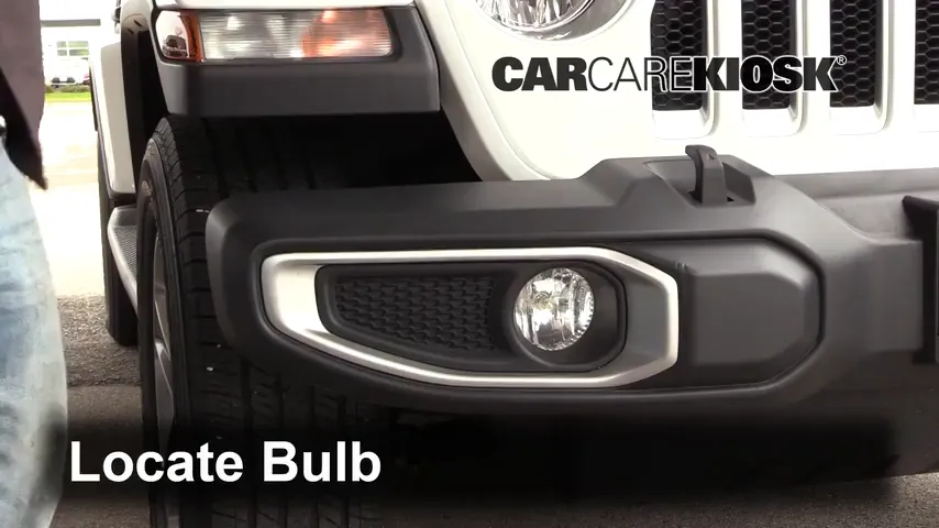 2018 Jeep Wrangler Unlimited Sport 3.6L V6 Lights Fog Light (replace bulb)
